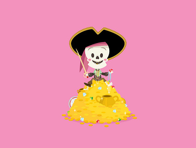 Pirates of The Caribbean adobe illustrator character design cute disney disneyland illustration jerrod maruyama jmaruyama kawaii vector