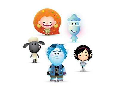 Animated Feature Nominees adobe illustrator character design cute illustration jerrod maruyama jmaruyama kawaii vector