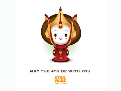 May The 4th Be With You 2014 episode i jerrod maruyama lightsaber phantom menace queen amidala star wars star wars day 2014
