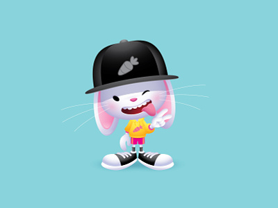 Bunny adobe illustrator character design cute illustration jerrod maruyama jmaruyama kawaii vector