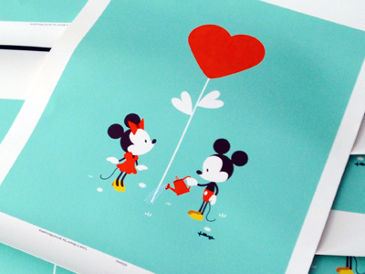 Love In Bloom disney disneyland downtown disney jerrod maruyama mickey mouse minnie mouse wonderground gallery