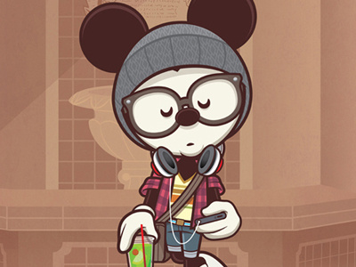 hipster mickey shirt