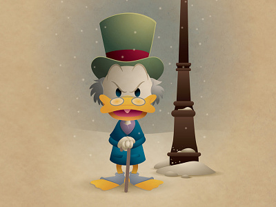 Scrooge McDuck disney holiday jerrod maruyama mickeys christmas carol scrooge mcduck xmas