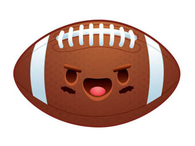 Football Sticker cute facebook football kawaii sticker