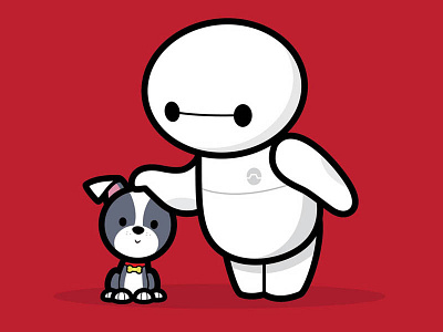 Baymax & Winston big hero 6 disney feast kawaii the academy awards the oscars walt disney animation studios