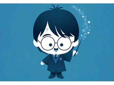 Kawaii Harry Potter character design cute harry potter kawaii magic wand