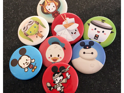 Buttons baymax cute d23 d23 expo disney donald duck jerrod maruyama kawaii mickey mouse star wars