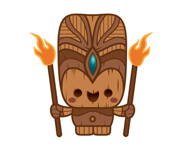 Kawaii Fire Tiki