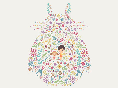 Totoro Flowers cuddly destruction designer con jerrod maruyama supahcute totoro