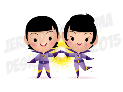 Little Wonders designer con jerrod maruyama supahcute wonder twins