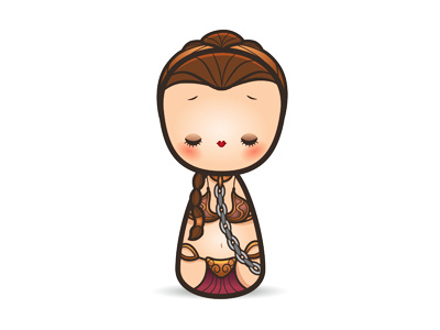 Slave Leia Kokeshi