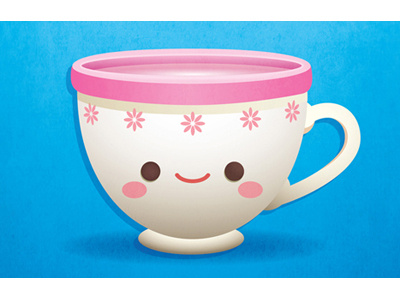 Tea Time cup cute kawaii tea tea time