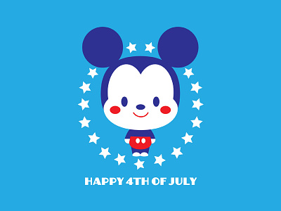 Happy 4th 4th of july disney mickey mouse
