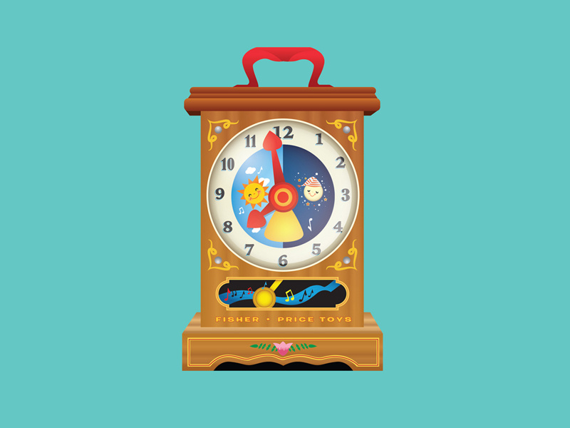 Fisher Price Clock by Jerrod Maruyama on Dribbble