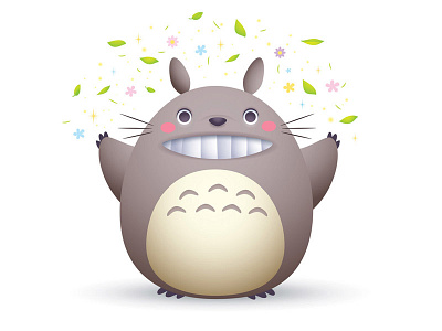 Spring Totoro cute jmaruyama kawaii my neighbor totoro studio ghibli totoro