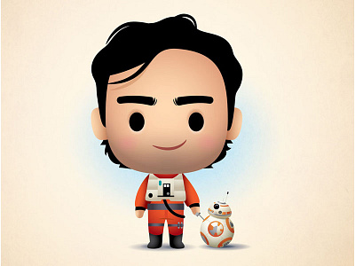 Poe and BB-8 bb 8 jerrod maruyama jmaruyama may the 4th be with you poe dameron star wars star wars day the force awakens