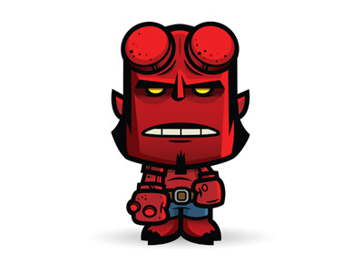 Lil Hellboy comics cute hellboy kawaii