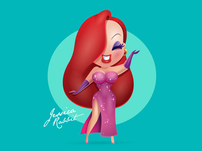 Little Jessica Rabbit cute jessica rabbit kawaii roger rabbit the ink and paint club toon town