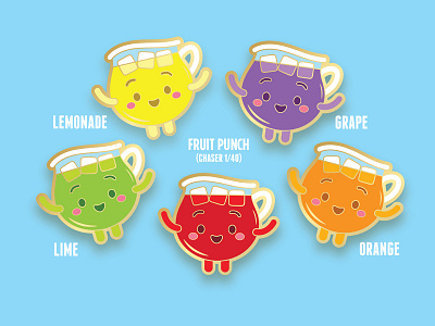 Kute-Aid Mystery Flavor Pack collectibles cute jerrod maruyama jmaruyama kawaii pins squaredco