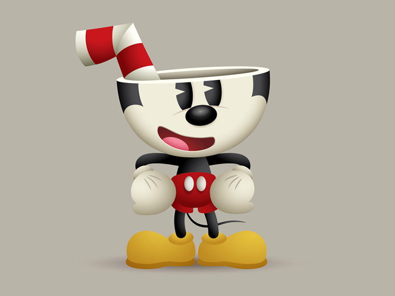 Cupmouse cuphead quickie mickey jerrod maruyama jmaruyama disney mickey mouse