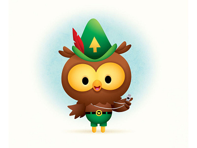 Woodsy Owl character design cute earth day icon illustration mascot woodsy owl