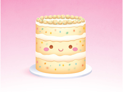 Milk Bar birthday cake cake character design chefs table cute icon illustration jmaruyama kawaii milk bar netflix