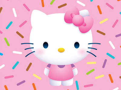 Hello Kitty adobe illustrator character design childrens illustration cute hello kitty illustration jerrod maruyama jmaruyama kawaii vector