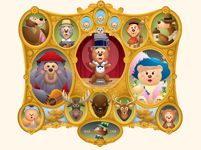 Cute Country character design country bears cute disney disney art illustration jmaruyama kawaii wonderground gallery