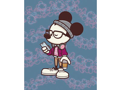 Hipster of Tomorrow disney disney world disneyland epcot hipster mickey jmaruyama mickey mouse mickey90 star trader tomorrowland