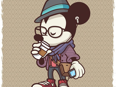 Hipster Mickey -WonderGround Gallery disneyland downtown disney hipster mickey mouse wonderground gallery