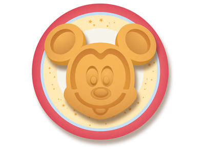 Mickey Waffle character art cute disney disneyland icon kawaii mickey mouse