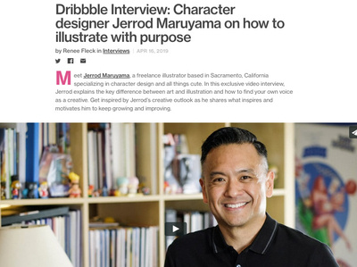 Dribbble Feature character design dribbble illustration interview interviews jerrod maruyama