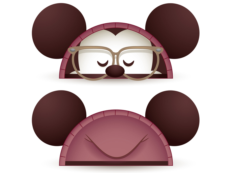 Hipster Mickey Designer Ears character design headwear merchandise mickey mouse