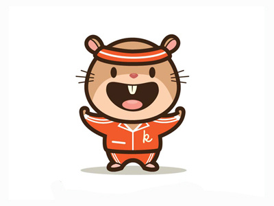 Kampster character design cute kawaii mascot