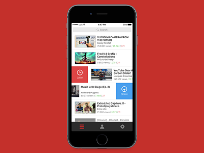 YouTube App for iPhone app ios iphone redesign wip youtube