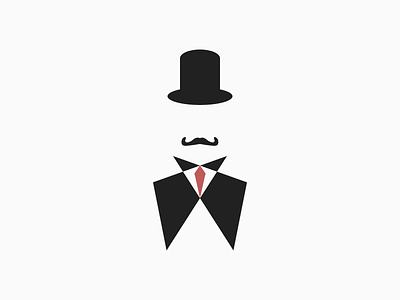 The Unknown Gentleman elegant illustration illustrations moustache vector