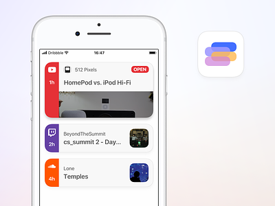 Siguiendo App apple apps design feed ios iphone mobile notifications ui user ux