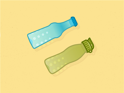 Water Bottles bottle flat hydration icon summer water