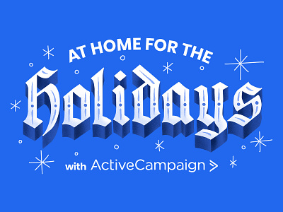 Holiday Campaign branding design illustration logo typography