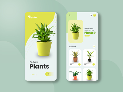 Plants App Design Concept... appdesign branding design dribbble illustration mobile app plantstree ui ui design uiux user experience user interface ux ux design webdesign