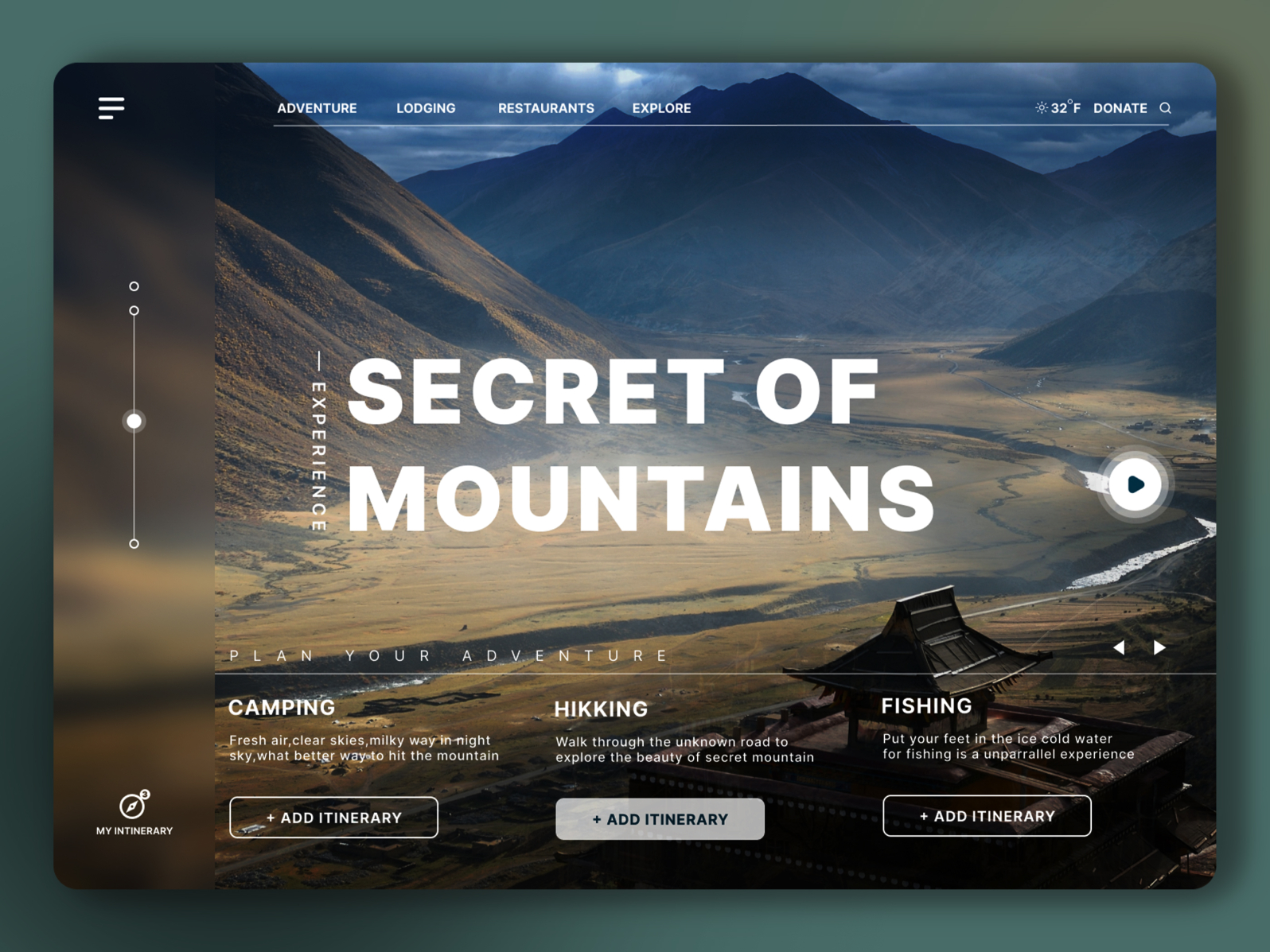 Travel Page Concept... by Joy Dutta on Dribbble