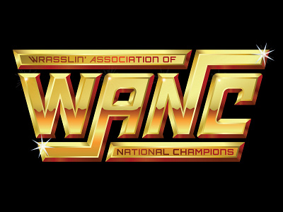 WANC Logo - Gold custom typography