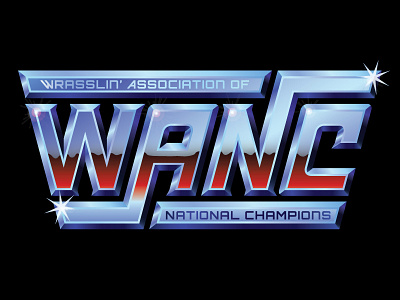 WANC Logo - Chrome custom typography