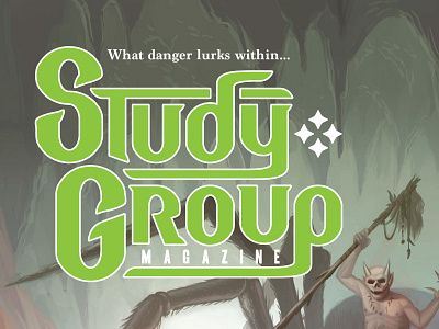 Study Group Magazine #4 Logo custom design logo magazine rpg type typography