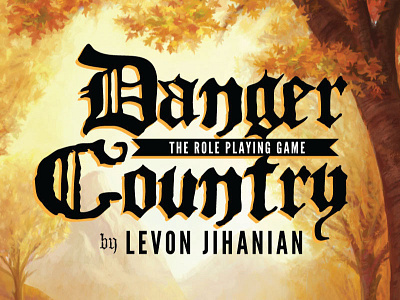 Danger Country RPG book design logo rpg title typography