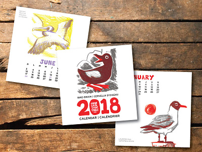 2018 Bird Brain Calendar