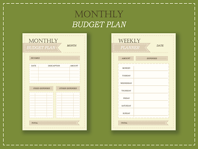 Design of a budget planner accounting adobe illustrator affinity designer design graphic design illustration