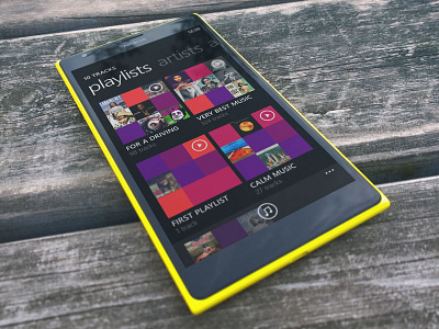 Playlists. Music Collection 10tracks app music windows phone