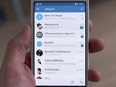 Telegram Home Screen app lumia messenger microsoft telegram windows 10