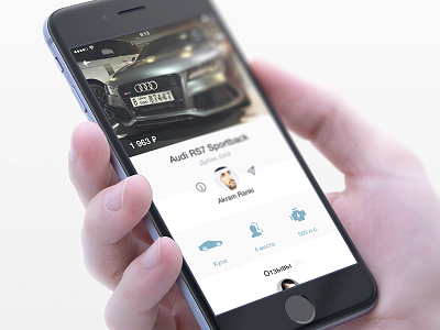 Car Rent Request app audi car ios iphone rent request service